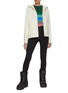 Figure View - Click To Enlarge - YVES SALOMON - Hooded Softshell Jacket