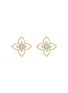 Main View - Click To Enlarge - ROBERTO COIN - Princess Flower Dubai 18K Gold Diamond Ruby Earrings