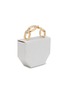 Detail View - Click To Enlarge - GEDEBE - Octo Crystal Embellished Lamé Bag