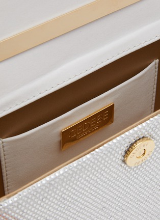 Detail View - Click To Enlarge - GEDEBE - Octo Crystal Embellished Lamé Bag