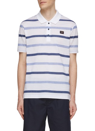 Main View - Click To Enlarge - PAUL & SHARK - Stripe Polo