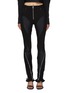 Main View - Click To Enlarge - MUGLER - Zippered Scuba Panelled Jeans