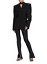 Figure View - Click To Enlarge - MUGLER - Oversized Lace Up Blazer