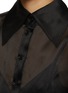  - MUGLER - Sheer Organza Blouse Silk Bodysuit