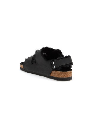  - BIRKENSTOCK - Milano Big Buckle Shearling Sandals