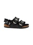 Main View - Click To Enlarge - BIRKENSTOCK - Milano Big Buckle Shearling Sandals