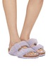 Figure View - Click To Enlarge - BIRKENSTOCK - Arizona Shearling Leather Sandals