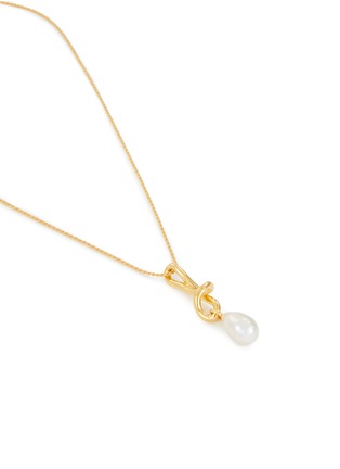 Detail View - Click To Enlarge - MISSOMA - Molten Baroque Pearl Drop Pendant 18K Gold Plated Necklace