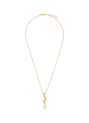 Main View - Click To Enlarge - MISSOMA - Molten Baroque Pearl Drop Pendant 18K Gold Plated Necklace