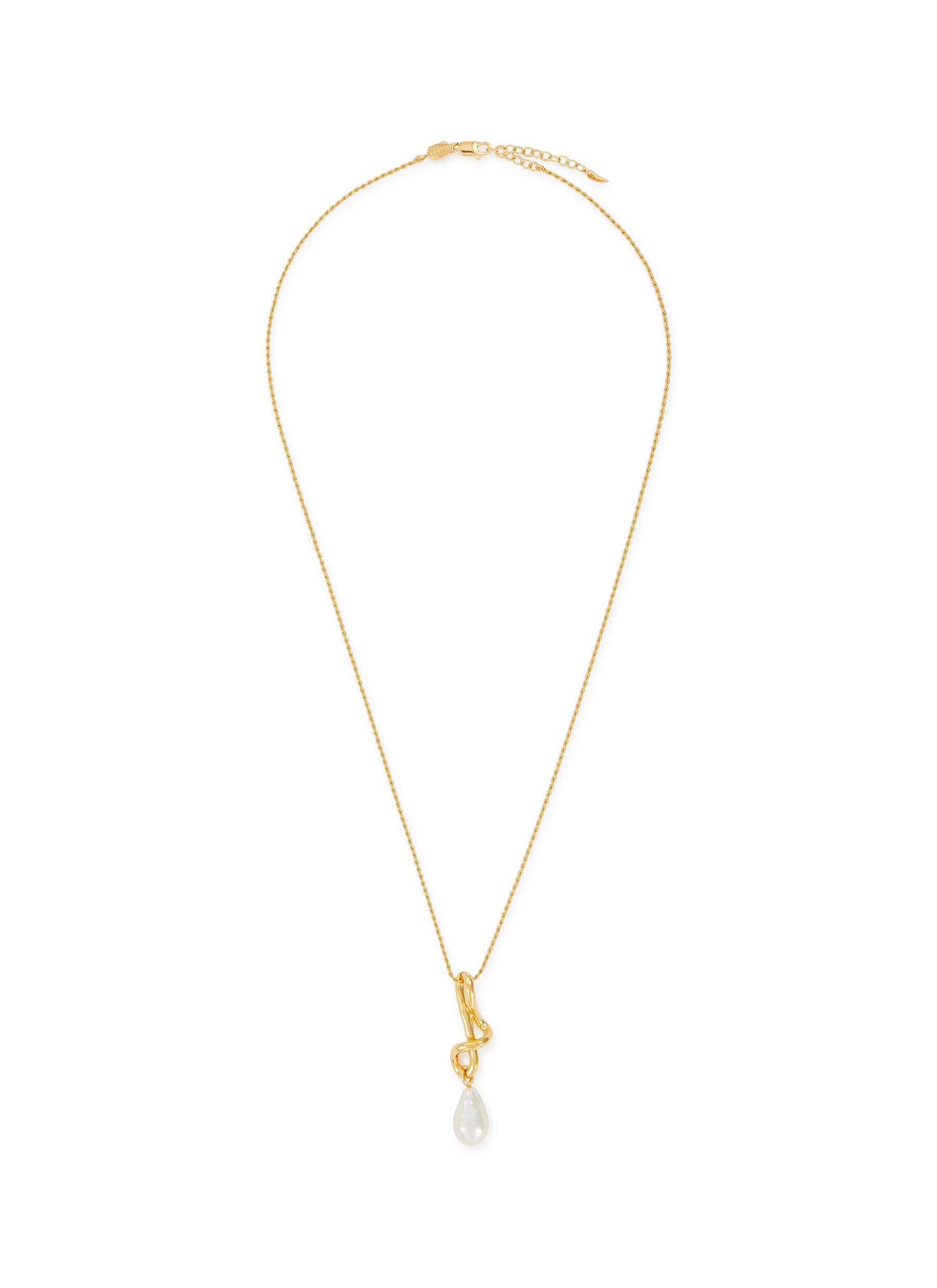 MISSOMA Molten Baroque Pearl Drop Pendant 18K Gold Plated Necklace