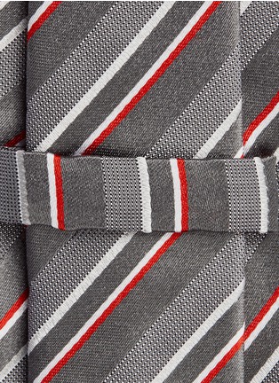 Detail View - Click To Enlarge - ARMANI COLLEZIONI - Stripe silk satin tie