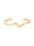 Main View - Click To Enlarge - MISSOMA - Molten 18K Gold Plated Wave Cuff Bracelet
