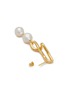 Detail View - Click To Enlarge - MISSOMA - Molten Baroque Pearl 18K Gold Plated Mismatch Drop Earrings