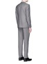 Back View - Click To Enlarge - ARMANI COLLEZIONI - 'Metropolitan' diamond weave wool suit