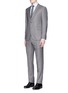 Figure View - Click To Enlarge - ARMANI COLLEZIONI - 'Metropolitan' diamond weave wool suit