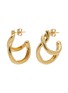 Main View - Click To Enlarge - MISSOMA - Molten 18K Gold Plated Double Hoop Earrings