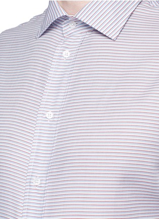 Detail View - Click To Enlarge - ARMANI COLLEZIONI - Stripe jacquard shirt