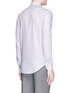 Back View - Click To Enlarge - ARMANI COLLEZIONI - Stripe jacquard shirt