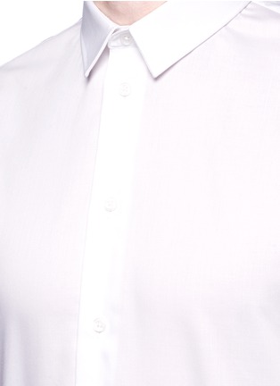 Detail View - Click To Enlarge - ARMANI COLLEZIONI - Stretch cotton twill shirt