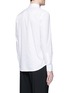 Back View - Click To Enlarge - ARMANI COLLEZIONI - Check jacquard cotton shirt