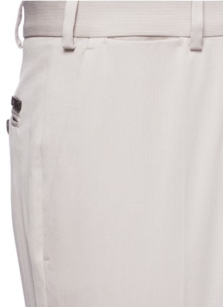 Detail View - Click To Enlarge - ARMANI COLLEZIONI - Woven cotton pants