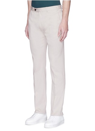 Front View - Click To Enlarge - ARMANI COLLEZIONI - Woven cotton pants