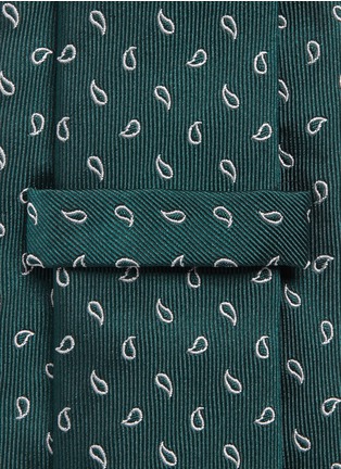 Detail View - Click To Enlarge - ARMANI COLLEZIONI - Paisley jacquard silk tie