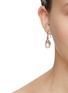 Figure View - Click To Enlarge - LORINA BALTEANU - Moona Tourmaline Pearl Earrings
