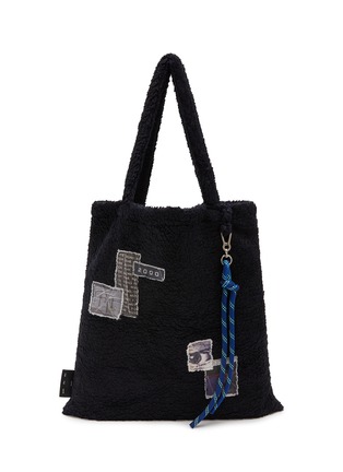 Main View - Click To Enlarge - SONG FOR THE MUTE - Graphic Patchwork Tote Bag