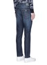 Back View - Click To Enlarge - ARMANI COLLEZIONI - Slim fit wash jeans