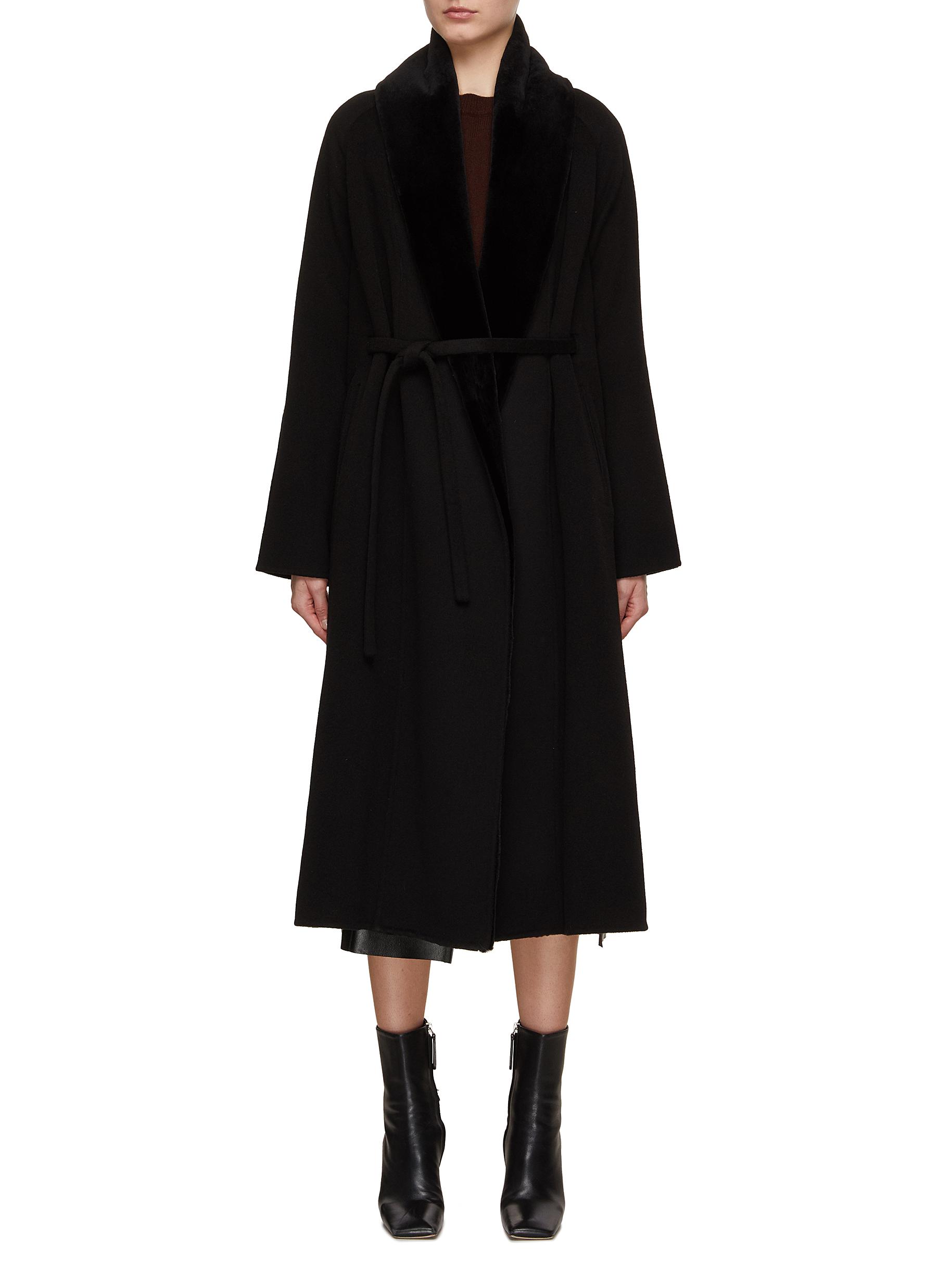 Belted Double Faced Cashmere Coat