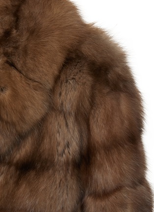  - YVES SALOMON - Exaggerated Lapel Sable Fur Coat