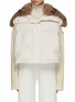Main View - Click To Enlarge - YVES SALOMON - Sable Fur Collar Puffer Gilet