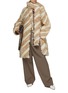 Figure View - Click To Enlarge - YVES SALOMON - Scarf Collar Shearling Coat