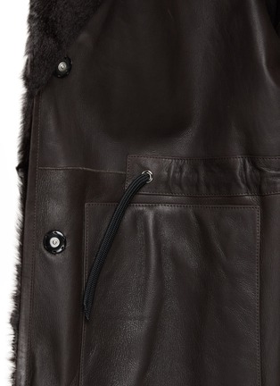  - YVES SALOMON - Hooded Shearling Coat