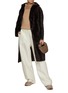 Figure View - Click To Enlarge - YVES SALOMON - Hooded Shearling Coat