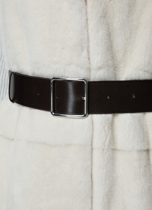  - YVES SALOMON - Mink Belted Gilet
