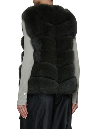 Back View - Click To Enlarge - YVES SALOMON - Fox Fur Gilet