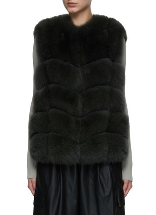 Main View - Click To Enlarge - YVES SALOMON - Fox Fur Gilet