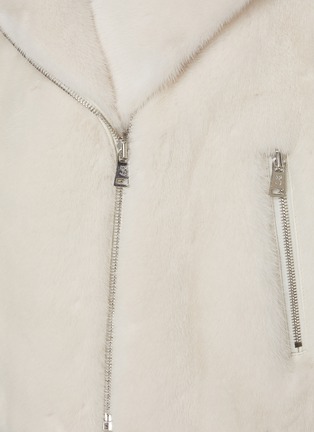  - YVES SALOMON - Mink Fur Biker Gilet