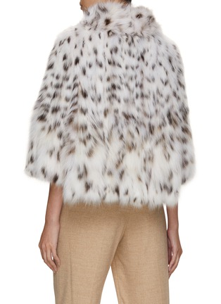 Back View - Click To Enlarge - YVES SALOMON - Quarter Sleeve Lynx Fur Jacket