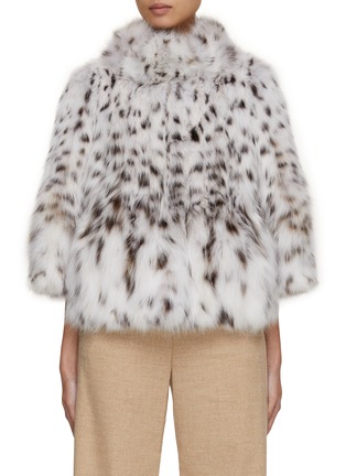 Main View - Click To Enlarge - YVES SALOMON - Quarter Sleeve Lynx Fur Jacket