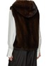 Back View - Click To Enlarge - YVES SALOMON - Hooded Mink Gilet