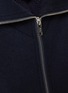 Detail View - Click To Enlarge - YVES SALOMON - Fur Collar Wool Cashmere Wool Knit Jacket