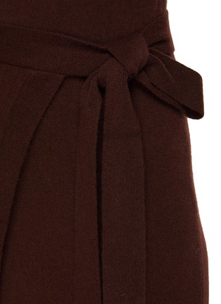  - YVES SALOMON - Belted Wool Cashmere Knit Dress