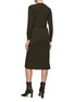 Back View - Click To Enlarge - YVES SALOMON - Belted Wrap Dress