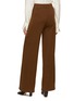 Back View - Click To Enlarge - YVES SALOMON - Wide Leg Knit Pants