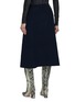 Back View - Click To Enlarge - YVES SALOMON - A-Line Wool Midi Skirt