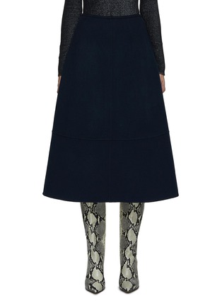 Main View - Click To Enlarge - YVES SALOMON - A-Line Wool Midi Skirt