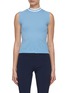Main View - Click To Enlarge - GOSPHERES - Knit Mock Neck Sleeveless T-Shirt